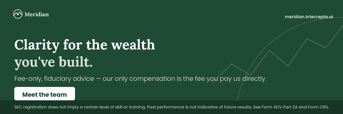 Clarity for the wealth you have built. Meridian Wealth Partners.